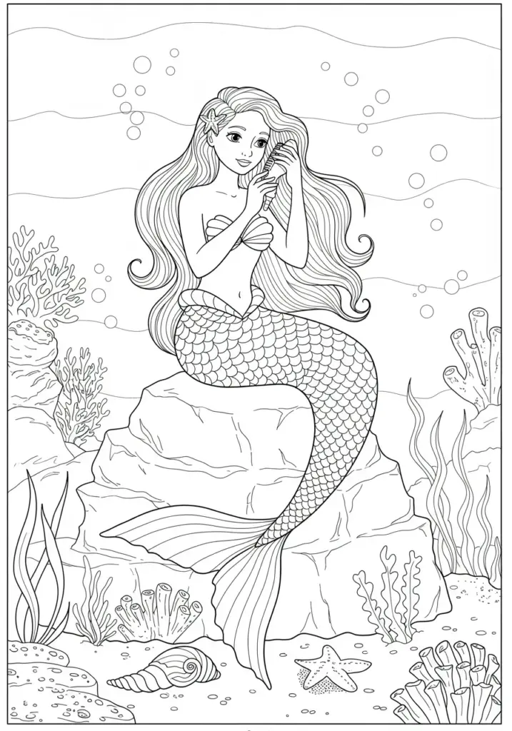 Mermaid-sitting-on-a-rock