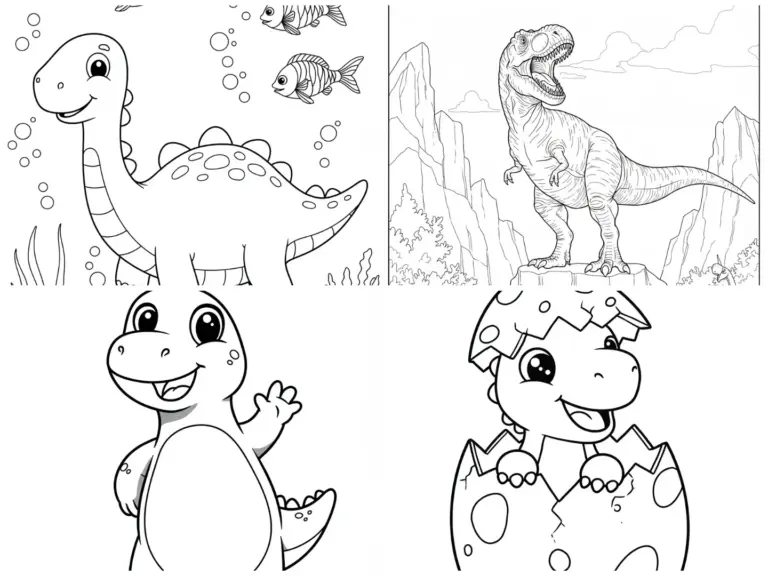 Dinosaur Coloring Book Printable