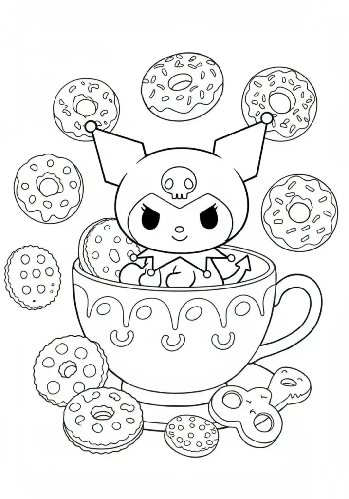 kuromi colouring pages 10