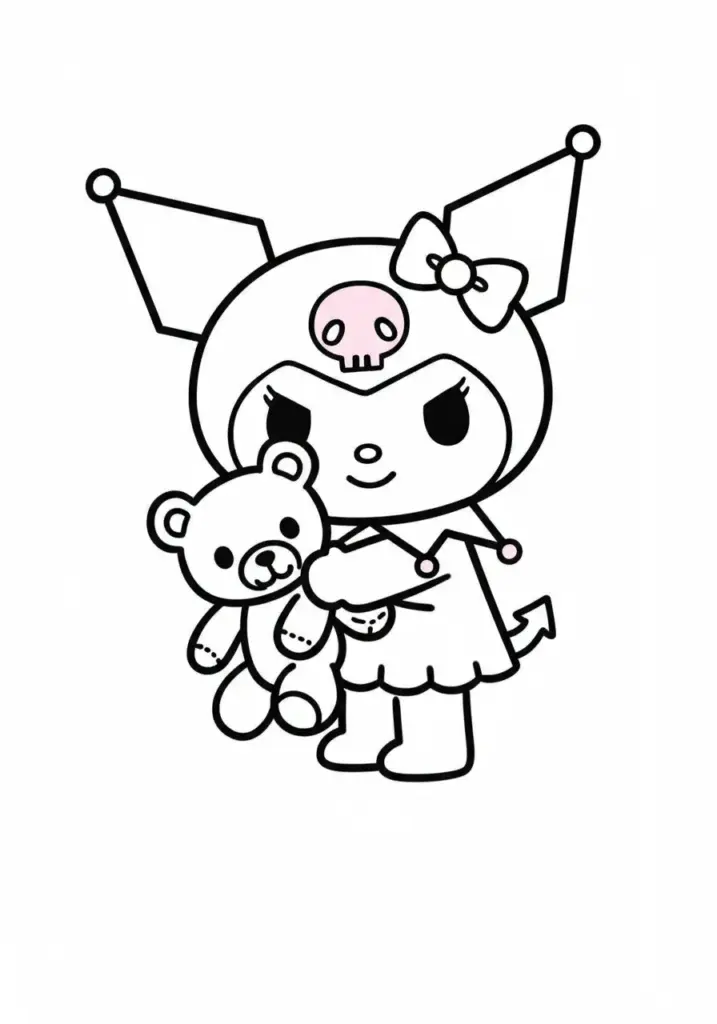 kuromi colouring pages 16