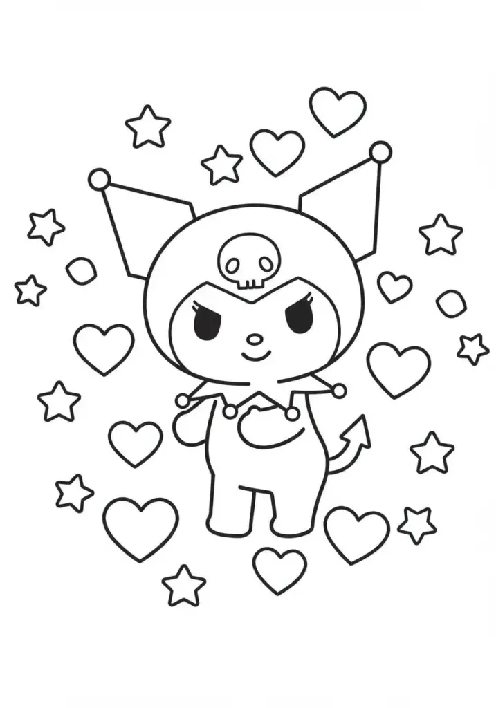 kuromi colouring pages 21