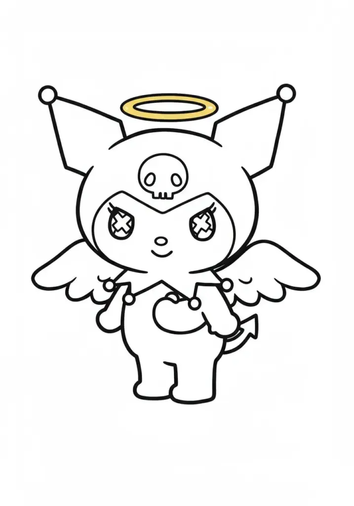 kuromi colouring pages 22
