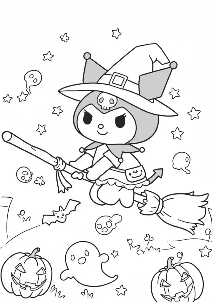 kuromi colouring pages 29
