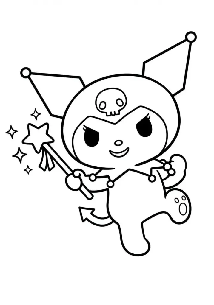 kuromi colouring pages 38