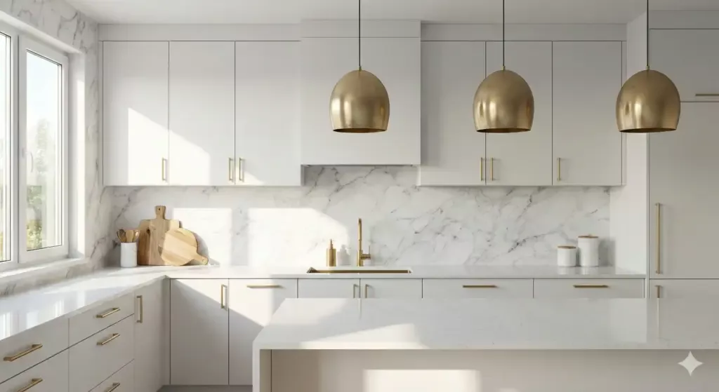 Kitchen Clean Aesthetic with Shape Contrast