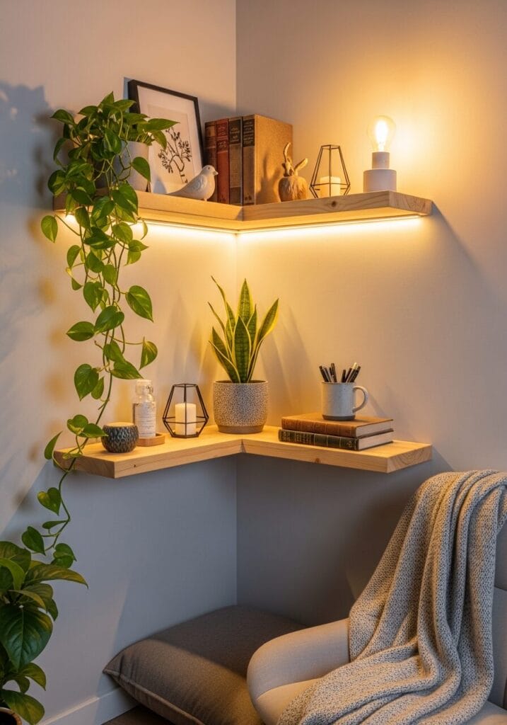 Corner Floating Shelves