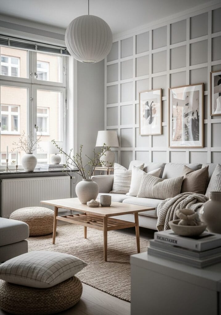 DIY Grid-Style Wall Paneling