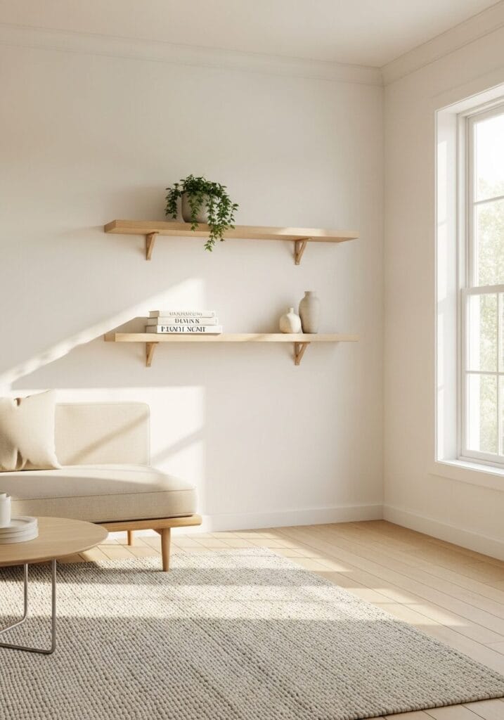 Floating Shelves With Hidden Brackets