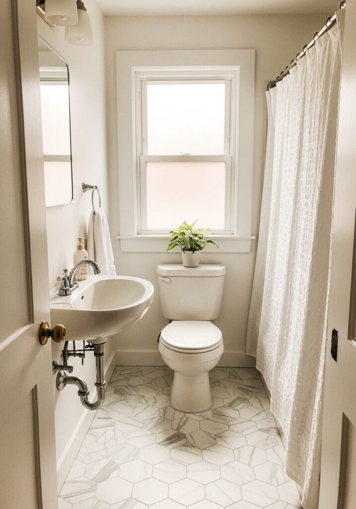 Install Peel-and-Stick Floor Tiles or a Waterproof